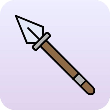 Mızrak simgesi vektör illüstrasyonu