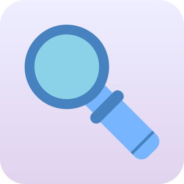 Büyütme cam simgesi, vektör illüstrasyonu 