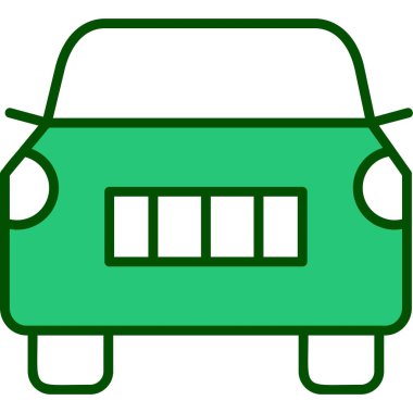 araba web simgesi basit illüstrasyon 