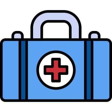 ilk yardım kutusu vektör simgesi 