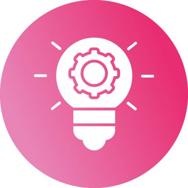 İnovasyon web simgesi basit illüstrasyon 