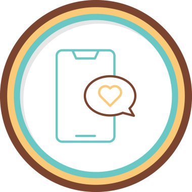 mobil sohbet simgesi, vektör illüstrasyon tasarımı