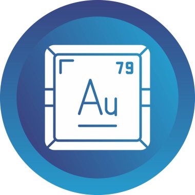 Aurum veya Altın, periyodik tablo simgesinin kimyasal elementi