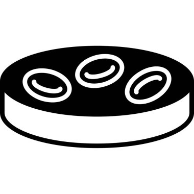 Kırmızı kan hücreleri. Web simgesi basit illüstrasyon