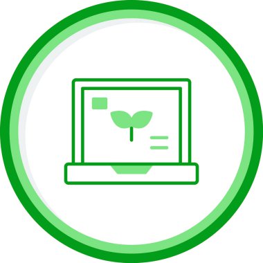 dizüstü bilgisayar simgesi, vektör illüstrasyonu basit tasarım