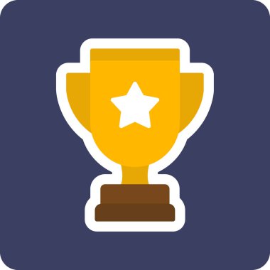 ödül web simgesi basit illüstrasyon