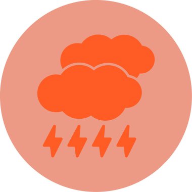 Storm Web simgesi, vektör illüstrasyonu 