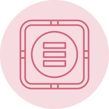 Web sitesi menü simgesi, vektör illüstrasyonu basit tasarım