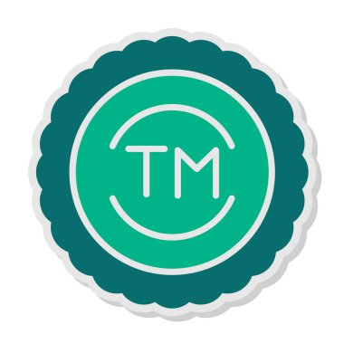 Ticari marka web simgesi basit tasarım 