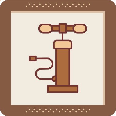 Hava pompası. Web simgesi basit illüstrasyon         