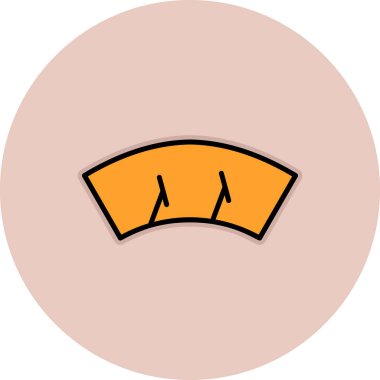 Silecek ağ simgesi vektör illüstrasyonu