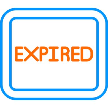 Tarihi geçmiş pul simgesi, vektör illüstrasyonu.                