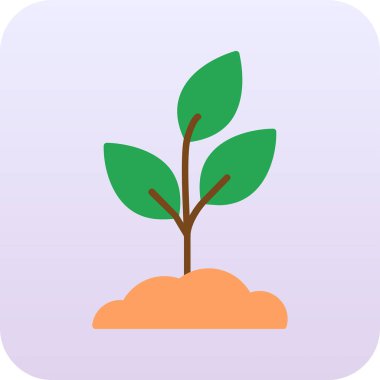 Bitki. Web simgesi basit illüstrasyon 