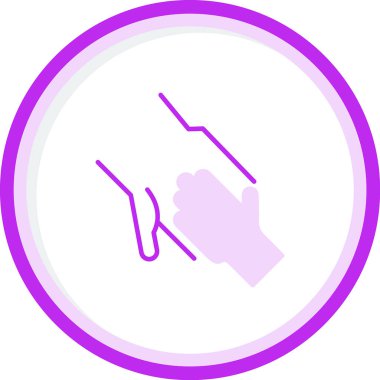 Tutma Eller simgesi, vektör illüstrasyonu 