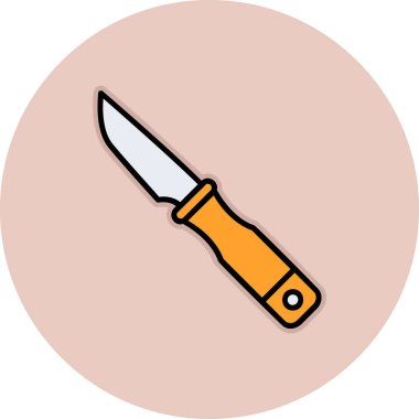 bıçak simgesi vektör illüstrasyonu