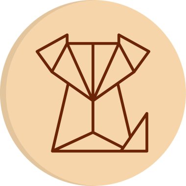 Fox Web simgesi, vektör illüstrasyonu