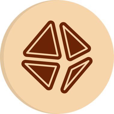 soyut sekizgen şekil ağ simgesi