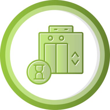 Asansör simgesi, vektör illüstrasyonu basit tasarım