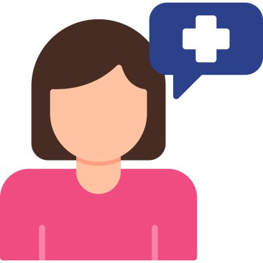 Pozitif Düşünme simgesi, vektör illüstrasyonu 