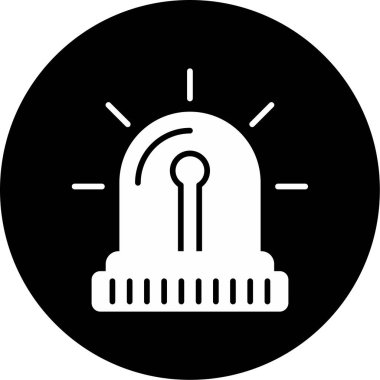 Modern Siren simgesinin vektör illüstrasyonu      