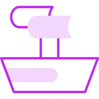 Trireme web simgesi vektör illüstrasyonu