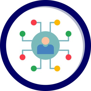 ağ web simgesi, vektör çizim 