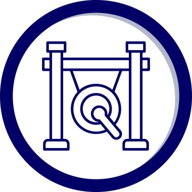 gong simgesi web basit illüstrasyon