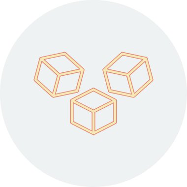 küp web simgesi basit tasarım 