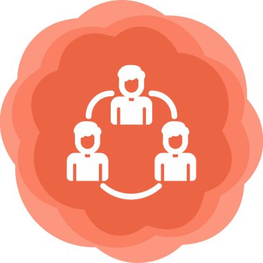 takım çalışması ikon vektör illüstrasyonu 