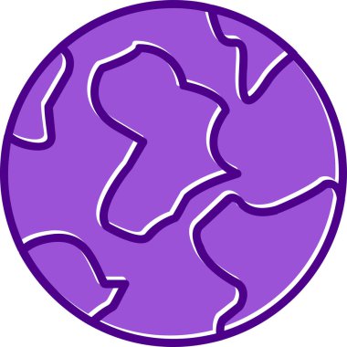 Toprak. Web simgesi vektör illüstrasyonu 