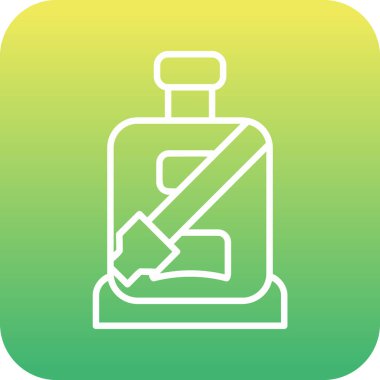 Araba koltuğu. Web simgesi basit illüstrasyon.