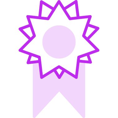 Rozet Web simgesi basit illüstrasyon 