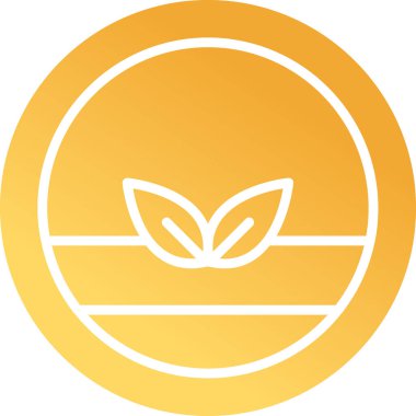 Vegan logosu, vektör çizimi basit tasarım