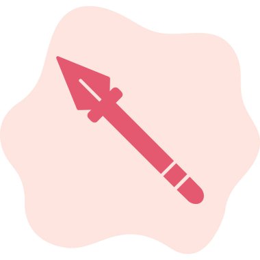 Mızrak simgesi vektör illüstrasyonu