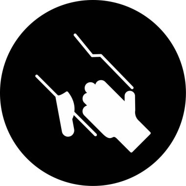 Tutma Eller simgesi, vektör illüstrasyonu 