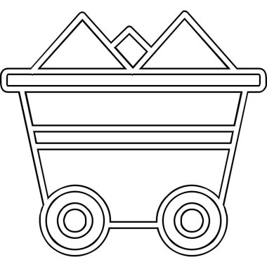 cart web simgesi basit illüstrasyon 