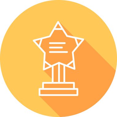 Kupa simgesi, vektör illüstrasyonu basit tasarım