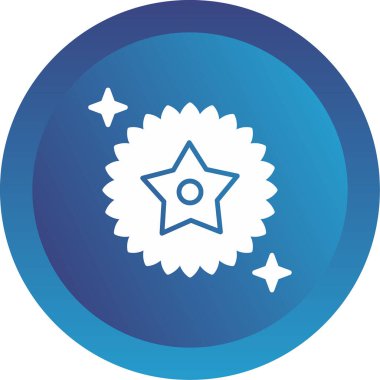 yıldız web simgesi basit illüstrasyon 