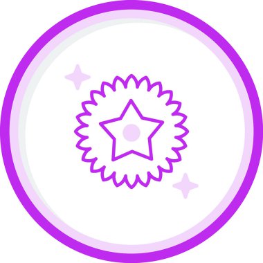 yıldız web simgesi basit illüstrasyon 