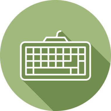 Klavye web simgesinin vektör illüstrasyonu