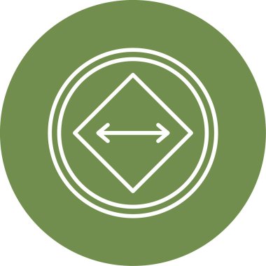 yaylı ok işareti. Web simgesi vektör illüstrasyonu