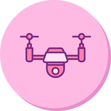 Drone simgesi vektör illüstrasyon tasarımı