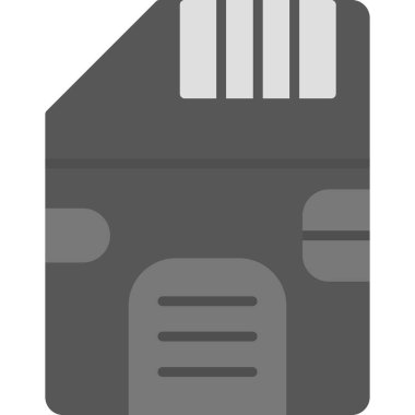 SD kart simgesi vektör illüstrasyonu