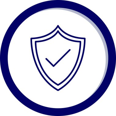 kalkan simgesi web basit illüstrasyon