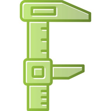 calliper simgesi, vektör illüstrasyonu basit tasarım