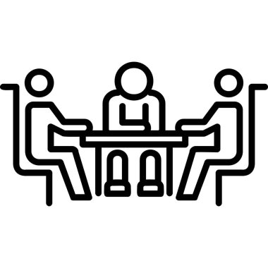 Basit simge, vektör illüstrasyonu karşılanıyor