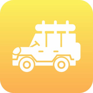 Safari cipi. Web simgesi basit illüstrasyon 