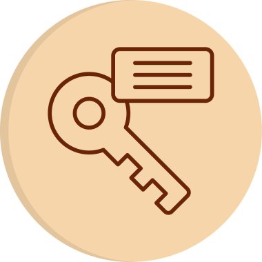 Anahtar kelime web simgesi. vektör illüstrasyonu