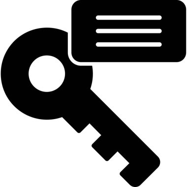 Anahtar kelime web simgesi. vektör illüstrasyonu