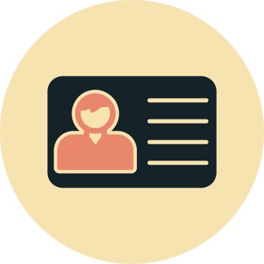 Ofis Kimliği Web simgesi, vektör illüstrasyonu